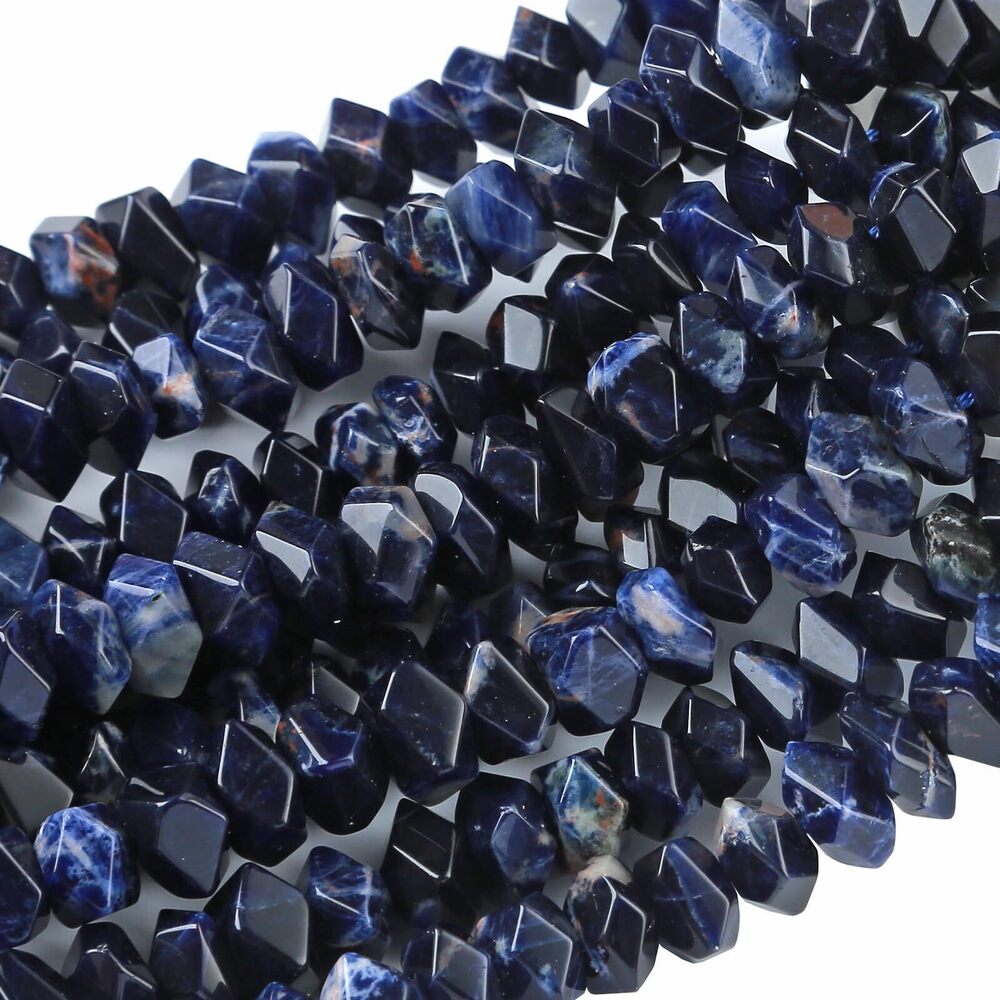 5372 6x11MM 50PCS Sodalite Natural Beads 15 Inch Irregular Special Cut